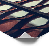 Graustahlzaun Poster (Ecke)