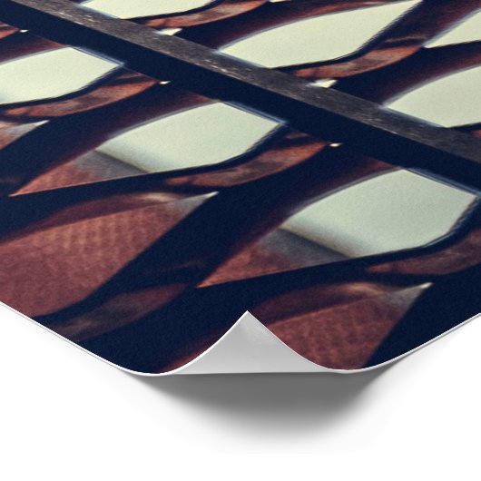 Graustahlzaun Poster (Ecke)