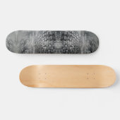 Grausteine, graue Nebel, grafische Kunst Skateboard (Horizontal)