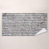 Grausteinfarbene Wandstruktur. Textur der Steinmau Badehandtuch (Badehandtuch)