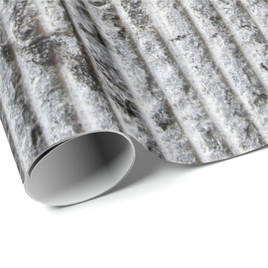 Grausteinfarbene Wandstruktur. Textur der Steinmau Geschenkpapier (Rolleneckpunkt)