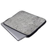 Grausteinfarbene Wandstruktur. Textur der Steinmau Laptopschutzhülle (Vorne Knopf)