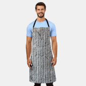 Grausteinfarbene Wandstruktur. Textur der Steinmau Schürze (Getragen)