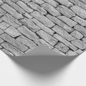 Grausteinmauer als abstrakter Hintergrund. Geschenkpapier (Ecke)