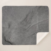 Grausteinstruktur schwarz-weiß sherpadecke (Vorderseite (Horizontal))