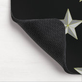 Grausterne auf schwarz mousepad (Ecke)