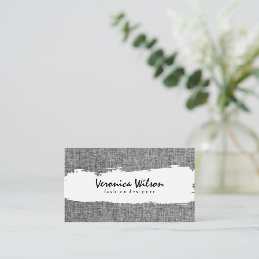 Graustoffe Visitenkarte (Stehend Vorderseite)