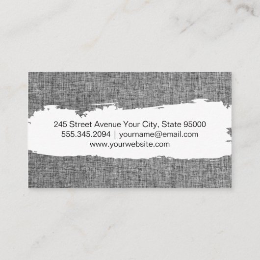 Graustoffe Visitenkarte (Rückseite)