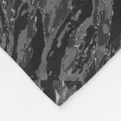 Graustreifen-Camouflage Fleecedecke (Ecke)