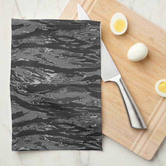 Graustreifen-Camouflage Handtuch (Viertel Falte)