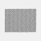 Graustreifen diagonales Webmuster Fleecedecke (Vorderseite (Horizontal))