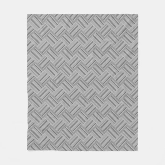 Graustreifen diagonales Webmuster Fleecedecke (Vorderseite)