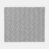 Graustreifen diagonales Webmuster Fleecedecke (Vorderseite (Horizontal))