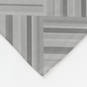 Graustreifen diagonales Webmuster Fleecedecke (Ecke)