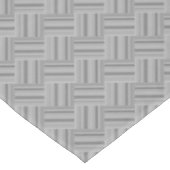 Graustreifen diagonales Webmuster Tischdecke (Schrägansicht)