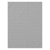 Graustreifen diagonales Webmuster Tischdecke (Vorderseite)