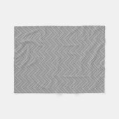 Graustreifen-Doppelwegemuster Fleecedecke (Vorderseite (Horizontal))