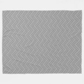 Graustreifen-Doppelwegemuster Fleecedecke (Vorderseite (Horizontal))
