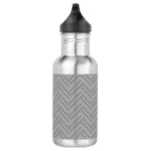 Graustreifen-Doppelwegemuster Trinkflasche (Rechts)