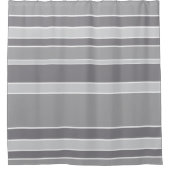 Graustreifen Duschvorhang (Vorderseite)