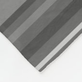 Graustreifen Fleecedecke (Ecke)