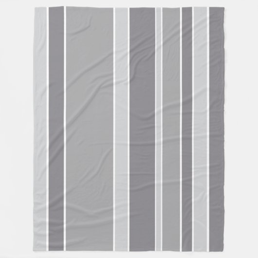 Graustreifen Fleecedecke (Vorderseite)