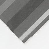 Graustreifen Fleecedecke (Ecke)
