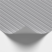 Graustreifen Geschenkpapier (Ecke)