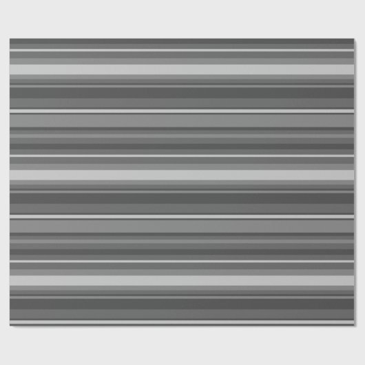 Graustreifen Geschenkpapier (Flach)