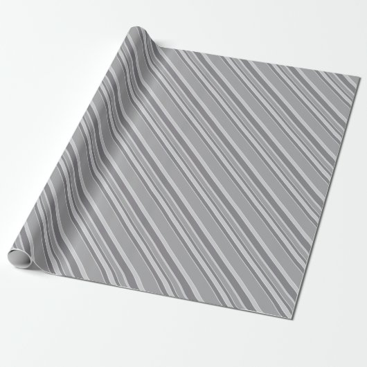 Graustreifen Geschenkpapier (Ungerollt)