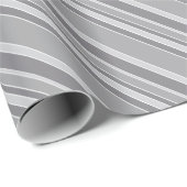 Graustreifen Geschenkpapier (Rolleneckpunkt)