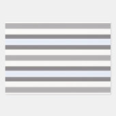 Graustreifen Geschenkpapier Set (Vorderseite 3)