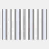 Graustreifen Geschenkpapier Set (Vorderseite 2)