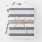Graustreifen Geschenkpapier Set (Beispiel)
