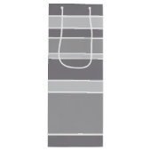 Graustreifen Geschenktüte Für Weinflaschen (Vorderseite)