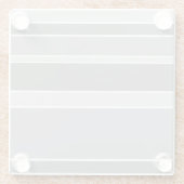 Graustreifen Glasuntersetzer (Rückseite)
