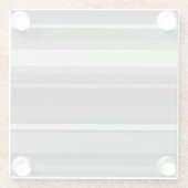 Graustreifen Glasuntersetzer (Rückseite)