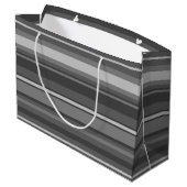 Graustreifen Große Geschenktüte (Rückseite Schrägansicht)
