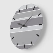 Graustreifen Große Wanduhr (Winkel)