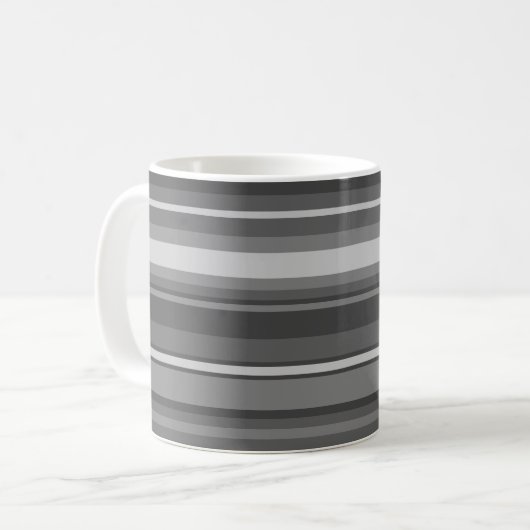 Graustreifen Kaffeetasse (Vorderseite Links)