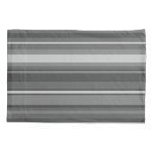 Graustreifen Kissenbezug (Rückseite)