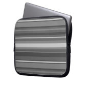 Graustreifen Laptopschutzhülle (Vorderseite Links)