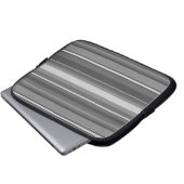 Graustreifen Laptopschutzhülle (Vorne Knopf)