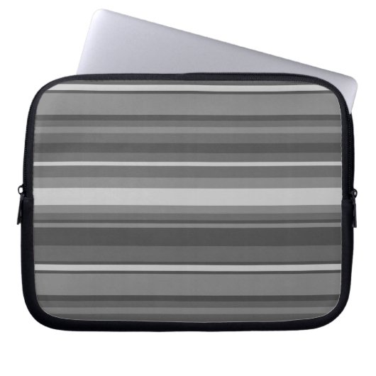 Graustreifen Laptopschutzhülle (Vorderseite)