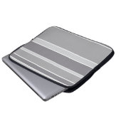 Graustreifen Laptopschutzhülle (Vorne Knopf)