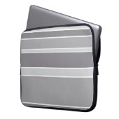 Graustreifen Laptopschutzhülle (Vorderseite Links)