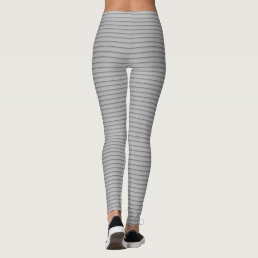 Graustreifen Leggings (Rückseite)