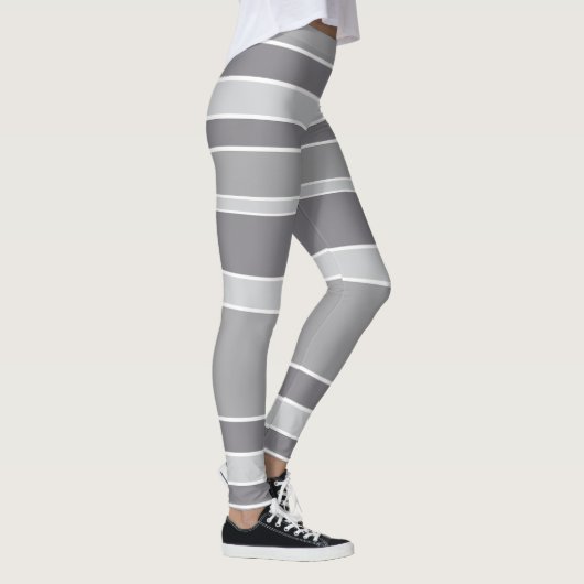 Graustreifen Leggings (Rechts)