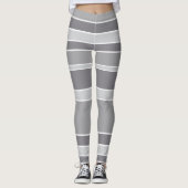 Graustreifen Leggings (Vorderseite)