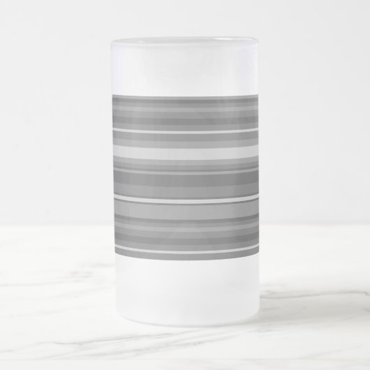 Graustreifen Mattglas Bierglas (Mittel)